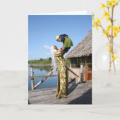 Carte Mère et bébé (Fleur jaune)