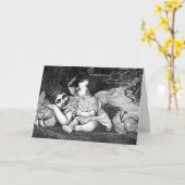 Carte mère et bébé (Fleur jaune)