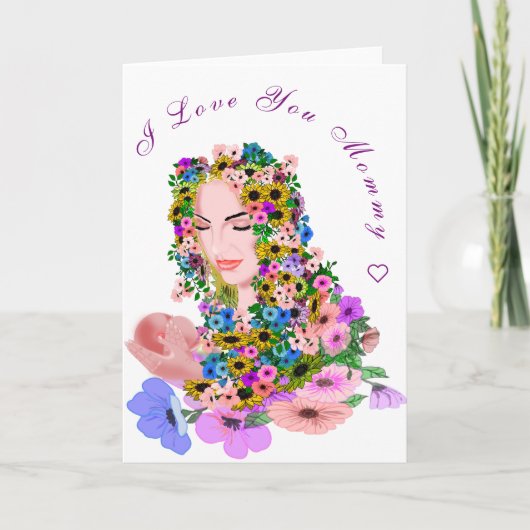 Carte mère et bébé amour (Devant)