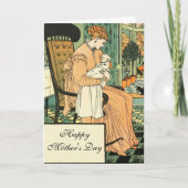 Carte Mère et bébé, Vintage (Devant)
