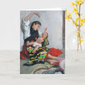 Carte Mère et enfant (Fleur jaune)