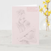 Carte Mère et enfant (Fleur jaune)