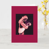 Carte mère et enfant (Fleur jaune)