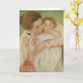 Carte Mère et enfant, 1897 (Fleur jaune)