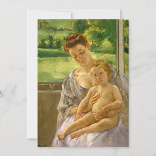 Carte Mère et enfant | Mary Cassatt (Devant)