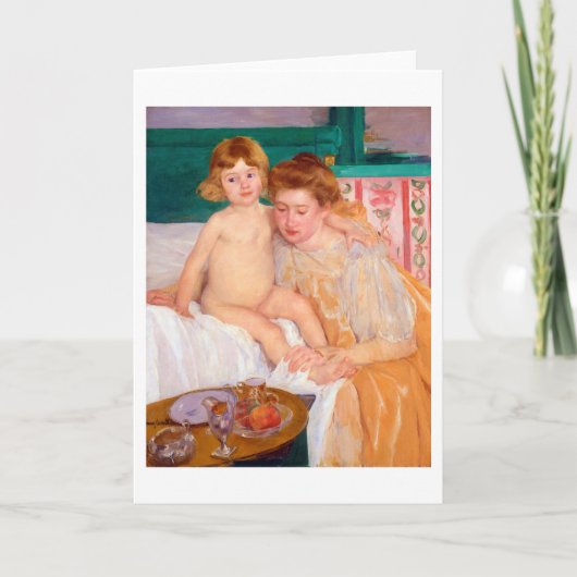 Carte Mère et enfant, Mary Cassatt (Devant)