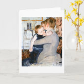 Carte Mère et enfant, Mary Cassatt (Fleur jaune)