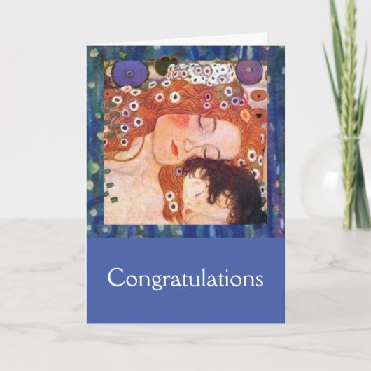 Carte Mère et enfant par Klimt (Devant)