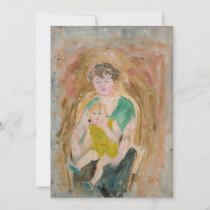 Carte Mère et enfant Tadeusz Makowski