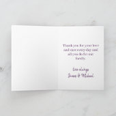 Carte Mère et fils, joyeuse fête des mères (Intérieur)