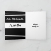 Carte Mère & Fille vous aime noir et blanc (Intérieur)