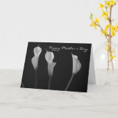 Carte mère Fleurs noires et blanches (Fleur jaune)