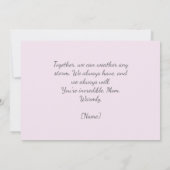 Carte mère florale sincère illustration fête de la mère (Dos)