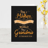 Carte Mère Grande-mère importante s'amuser (Fleur jaune)