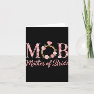 Carte Mère Mariée Mariage Mob Floral Rose Diamond Bague