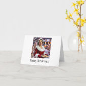 Carte Mère Noël Cookie Salutation (Fleur jaune)
