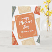 Carte mère orange brûlé (Fleur jaune)