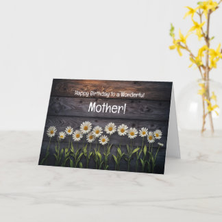 Carte Mère ou Maman Joyeux Anniversaire Jolies Maisies