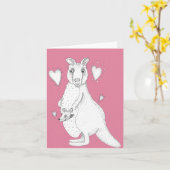 Carte Mère Parent Kangaroo (Fleur jaune)