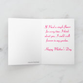 Carte Mère...Pétunia rose (Intérieur)