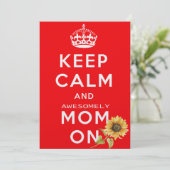 Carte mère pour le calme et l'amour - Fête des mèr (Debout devant)