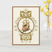 Carte Mère religieuse aide perpétuelle Jésus catholique (Fleur jaune)