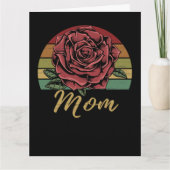 Carte Mère rose rouge du coucher de soleil (Devant)