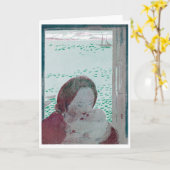 Carte Mère tenant bébé, Maurice Denis (Fleur jaune)