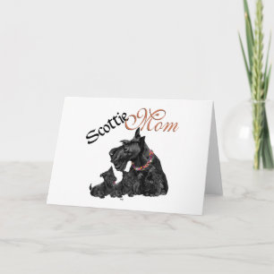 Carte Mère Terrier Écossais & ses chiots