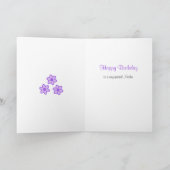 Carte Mère texte d'anniversaire fleurs violet (Intérieur)