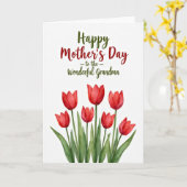 Carte Mère Tulipe Écarlate (Fleur jaune)