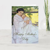 Carte Mère vintage et bébé (Devant)