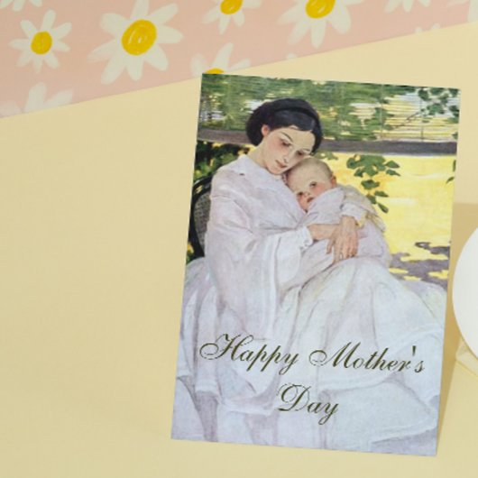 Carte Mère vintage et bébé