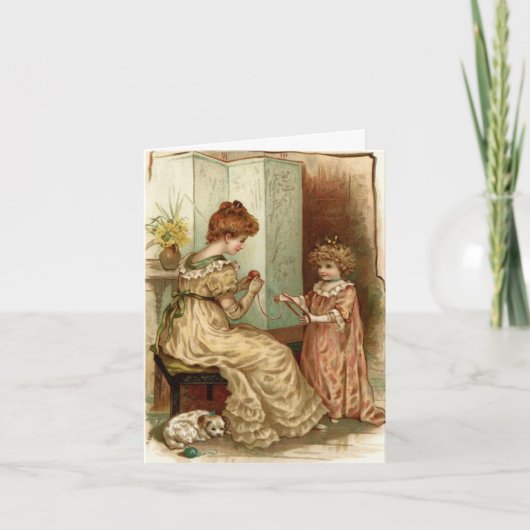 Carte Mère vintage Et Enfant (Devant)