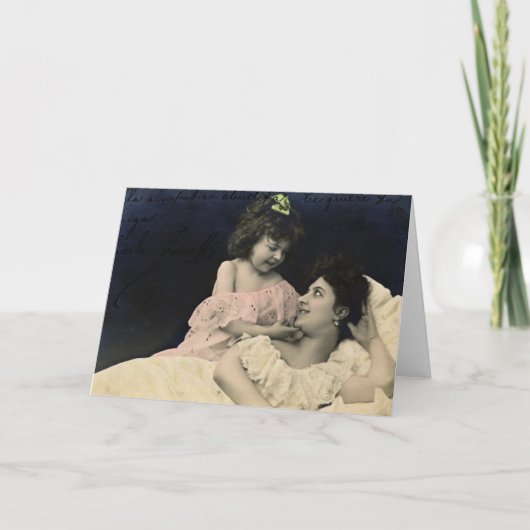 Carte Mère vintage Et Fille (Devant)