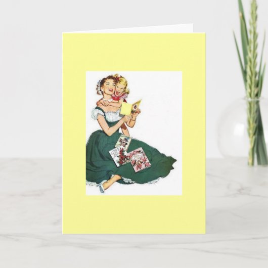 Carte Mère vintage et fille (Devant)