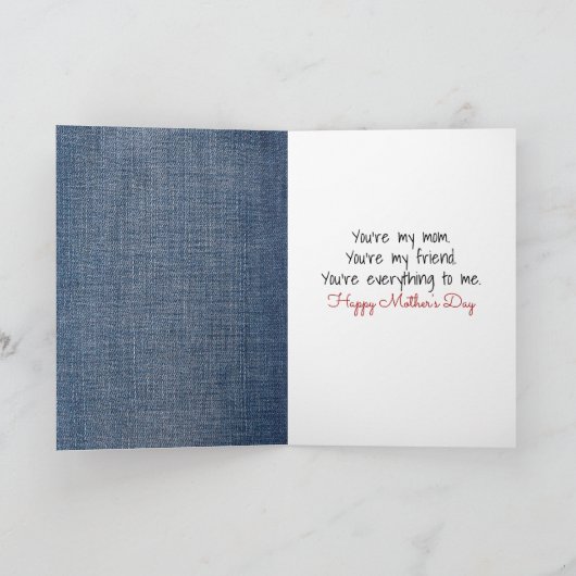 Carte Mère's Day Stick Girl with Daisy Friend (Intérieur)