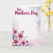 Carte mères Magenta Script (Fleur jaune)