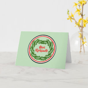 Carte Meri Kirihimete Maori Joyeux voeux de Noël