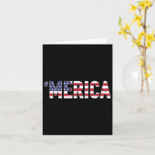 Carte Merica - Drapeau patriotique États-Unis Amérique (Fleur jaune)