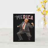 Carte Merica Trump 4 juillet heureux Trump Drapeau améri (Fleur jaune)