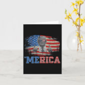 Carte Merica Trump 4 juillet heureux Trump Drapeau améri (Fleur jaune)