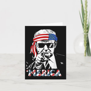 Carte Merica Trump 4 juillet heureux Trump Drapeau améri