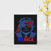 Carte Merica Trump 4 juillet heureux Trump Drapeau améri (Fleur jaune)