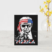 Carte Merica Trump 4 juillet heureux Trump Drapeau améri (Fleur jaune)