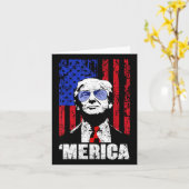 Carte Merica Trump 4 juillet heureux Trump Drapeau améri (Fleur jaune)