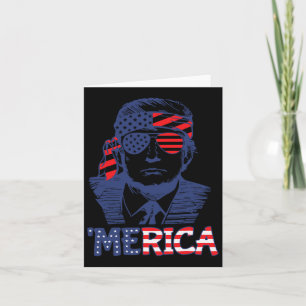 Carte Merica Trump Joyeux 4 juillet Trump Drapeau Améric