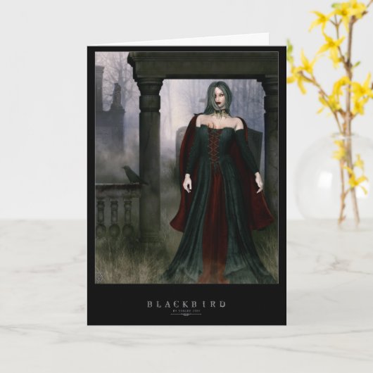 Carte Merle (Fleur jaune)