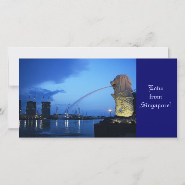 Carte Merlion, Amour de Singapour ! (Devant)