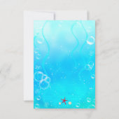 Carte Mermaid Beach Sea Party (Dos)